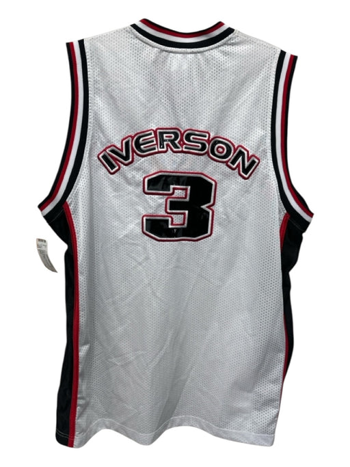 Reebok Size L White Synthetic Mesh Athleisure Men's Tank Top White / L