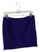 Elie Tahari Size 8 Royal Purple Wool Blend Side Zip SHW Skirt Royal Purple / 8