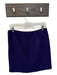 Elie Tahari Size 8 Royal Purple Wool Blend Side Zip SHW Skirt Royal Purple / 8