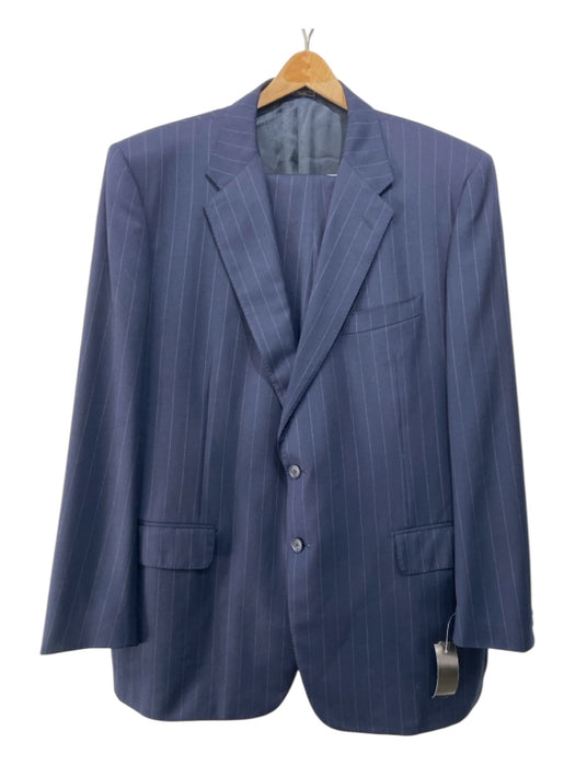 Corneliani Navy Wool Pinstripe 2 Button Men's Suit 58