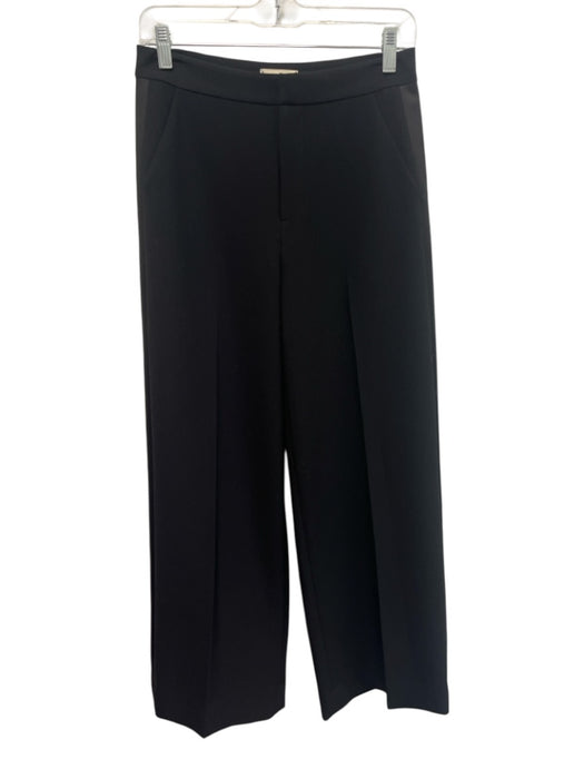 L'agence Size 4 Black Poly Blend Zip & Hook Closure Trouser pocket Pants Black / 4