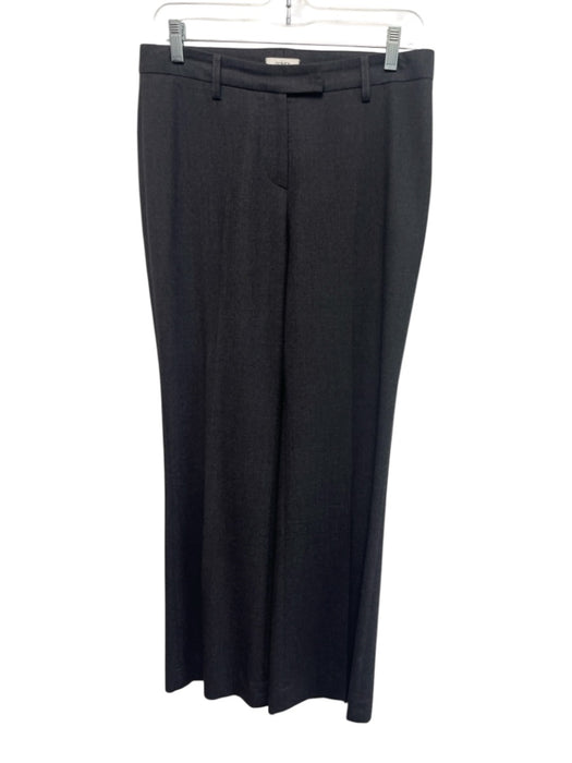 Gunex Size 6 Grey Wool Blend Zip & Hook Closure High Rise Trouser Pants Grey / 6