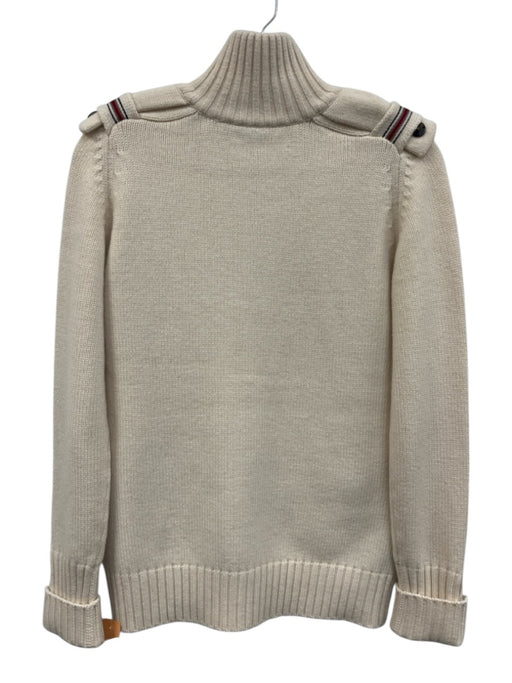 Burberry Size M Cream Wool & Cashmere Button Front Long Sleeve Cardigan Cream / M