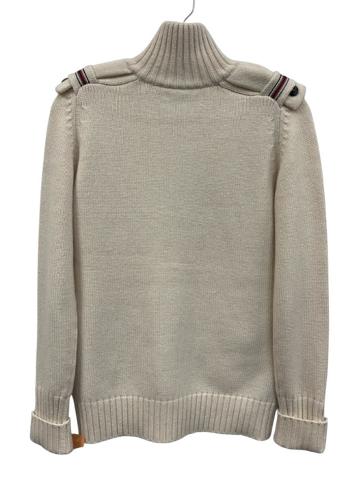 Burberry Size M Cream Wool & Cashmere Button Front Long Sleeve Cardigan Cream / M