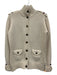 Burberry Size M Cream Wool & Cashmere Button Front Long Sleeve Cardigan Cream / M