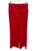 Alice + Olivia Size 4 Red Poly Blend Zip & Hook Closure Crepe Trouser Pants Red / 4