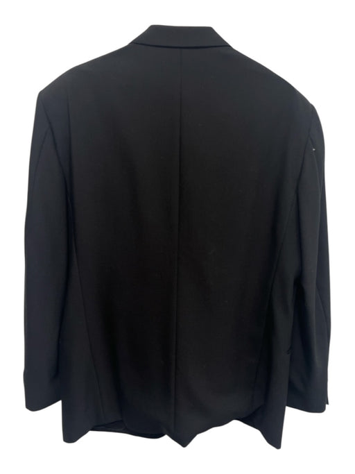 Valentino Vintage Black Wool Blend Solid Tuxedo Men's Suit Black / 44r