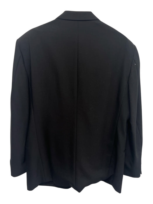 Valentino Vintage Black Wool Blend Solid Tuxedo Men's Suit Black / 44r