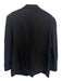 Valentino Vintage Black Wool Blend Solid Tuxedo Men's Suit Black / 44r
