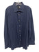 Saks Fifth Ave Size XXL Blue & Purple Cotton Striped Button Up Long Sleeve Shirt Blue & Purple / XXL