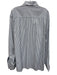 Zegna Size XL Light Blue & Brown Print Cotton Striped Men's Long Sleeve Shirt Light Blue & Brown Print / XL