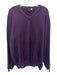 Saks Fifth Ave Size XXL Purple Wool Solid V Neck Men's Sweater Purple / XXL