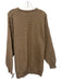 Neiman Marcus Size XL Tan Cashmere zig zag Crew Neck Men's Sweater Tan / XL