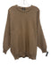 Neiman Marcus Size XL Tan Cashmere zig zag Crew Neck Men's Sweater Tan / XL