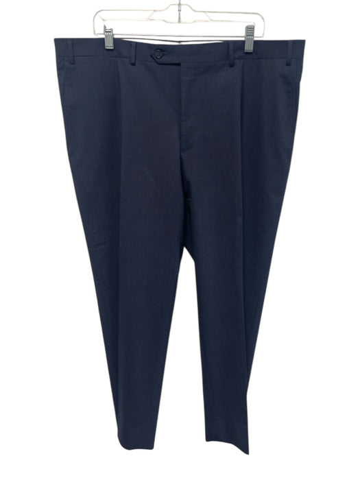 Canali Size 38 Blue Wool Solid Dress Men's Pants Blue / 38