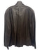 Andrew Marc Size XXL Brown Leather Solid Moto Zip Up Men's Jacket Brown / XXL