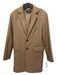 Quince Size S Brown Virgin Wool Solid Buttons Men's Jacket S