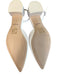 Dolce Vita Shoe Size 10 White Sateen Slingbacks Pointed Toe Block Heel Shoes White / 10