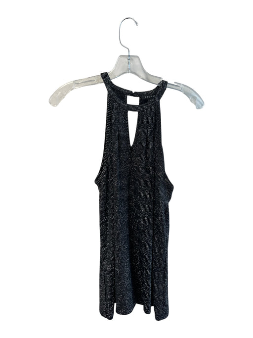 STORM Size Medium Black & Silver Nylon & Polyester Keyhole Front & Back Top Black & Silver / Medium