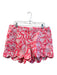 Lily Pulitzer Size 12 Coral & White Cotton Blend All Over Print Zip Fly Shorts Coral & White / 12