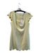 Lily Pulitzer Size 12 Yellow Polyester Boucle Back Zip Square Neck Dress Yellow / 12