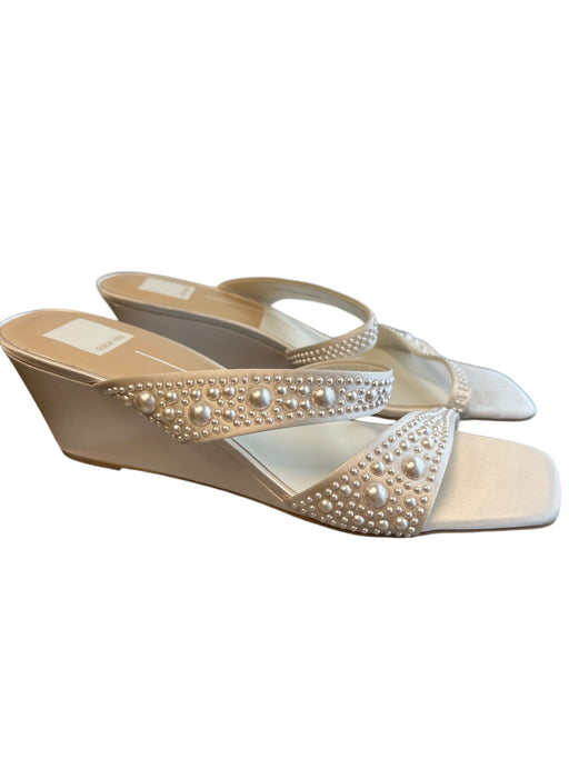 Dolce Vita Shoe Size 10 White Manmade Material Pearl Detail Open Toe Shoes White / 10