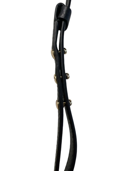 Strathberry Black Leather Gold hardware Crossbody Magnetic Close Bag Black / Small