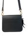 Strathberry Black Leather Gold hardware Crossbody Magnetic Close Bag Black / Small