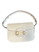 Gucci Bone Leather goldtone hardware Shoulder Flap Closure Bag Bone / Medium
