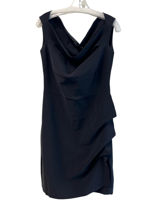 Chiara Boni Size 50 Black Polyamide Wide Neck Sleeveless Knee length Dress Black / 50