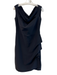 Chiara Boni Size 50 Black Polyamide Wide Neck Sleeveless Knee length Dress Black / 50