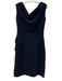 Chiara Boni Size 50 Black Polyamide Wide Neck Sleeveless Knee length Dress Black / 50