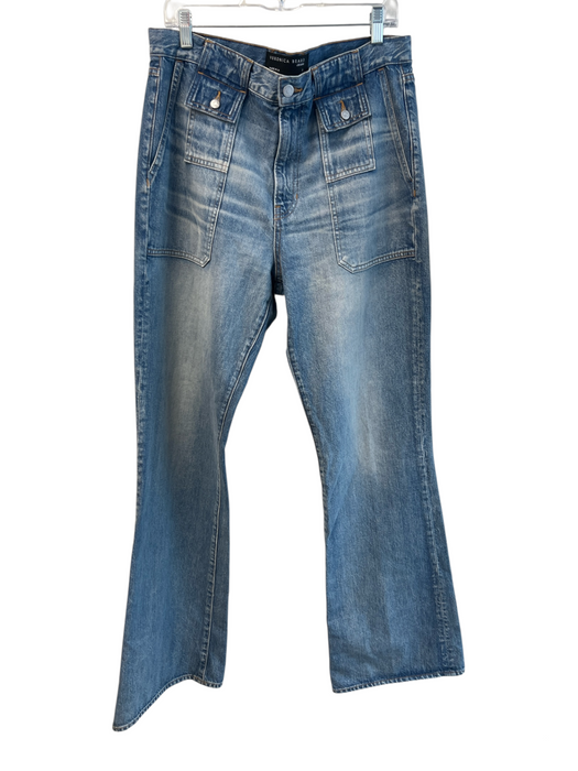 Veronica Beard Size 31 Light Wash Cotton Blend Carpenter Pockets Zip Fly Jeans Light Wash / 31