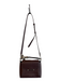 Strathberry Brown Leather Gold hardware Top Strap Crossbody Scarf Detail Purse Brown / Medium