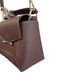 Strathberry Brown Leather Gold hardware Top Strap Crossbody Scarf Detail Purse Brown / Medium