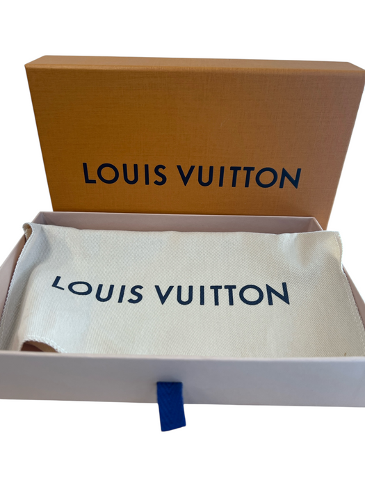Louis Vuitton coral Coated Canvas Leather Detail Monogram Passport Case coral