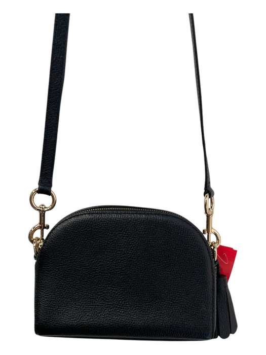 Marc Jacobs Black Pebble Leather Shoulder & Crossbody Gold Hardware Bag Black / Small