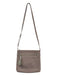 Kate Spade Taupe & Cream Pebble Leather Shoulder & Crossbody Front Zip Bag Taupe & Cream / Medium