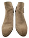 Frye Shoe Size 9.5 Taupe Suede Pointed Toe Inner Side Zip Booties Taupe / 9.5