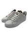 Salvatore Ferragamo Shoe Size 9 White, Brown & Black Leather Low Top Sneakers White, Brown & Black / 9