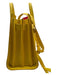 Saint Laurent Yellow Leather Rolled Handles Crossbody Strap Bag Yellow / Small