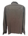 Boggi Size M Brown Cotton Solid Polo Men's Long Sleeve Shirt M