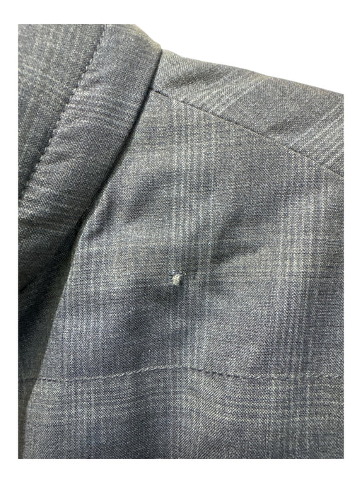 Dunhill Size M Blue Wool Solid Zipper Men's Jacket Blue / M