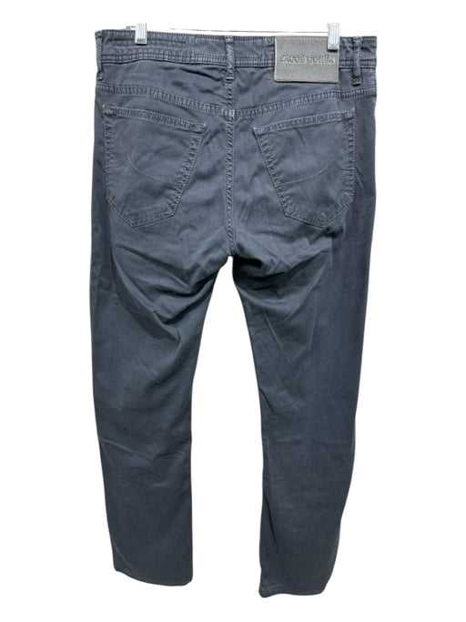 Jacob Cohen Size 32 Blue Modal Solid Button Fly Men's Pants Blue / 32