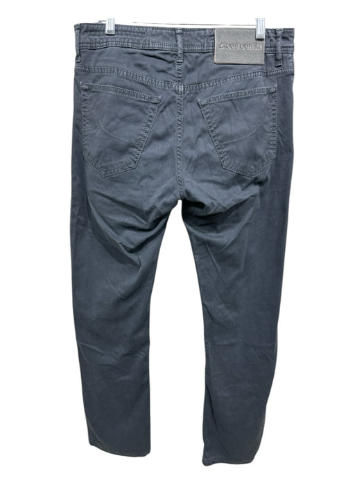 Jacob Cohen Size 32 Blue Modal Solid Button Fly Men's Pants Blue / 32