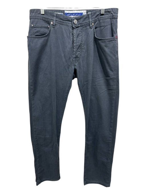 Jacob Cohen Size 32 Blue Modal Solid Button Fly Men's Pants Blue / 32