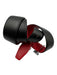 Hermes Black & Red Leather Silver Hardware Logo Belts Black & Red / 36