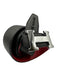 Hermes Black & Red Leather Silver Hardware Logo Belts Black & Red / 36