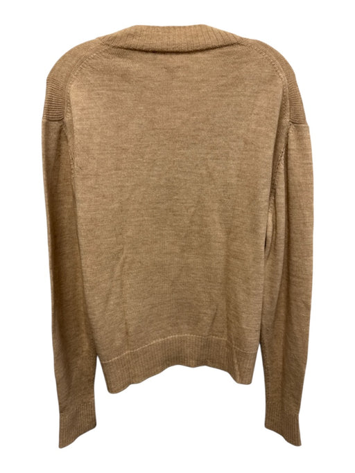 Roca AS IS Size M Tan Wool Blend Solid V Neck Men's Sweater Tan / M