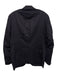 Alexander Sachs Navy Blue Wool & Acrylic Solid 2 Button Men's Blazer Navy Blue / Est 40
